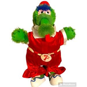 Build-a-Bear Philadelphia Phillies Philly Phanatic Plush 18" W/ Rare Jumpsuit
